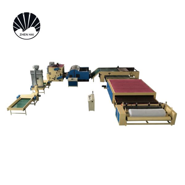 Glue Bonding Mattress Auto Cotton Wadding Machine 300kg H