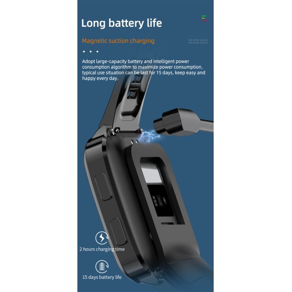 Body Temperature Blood Oxygen Smartwatch Medical Device IP67 with big screen