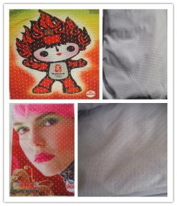  Polyester Hole Warp Knitted Custom Printed Fabric For Sports Wear Manufactures