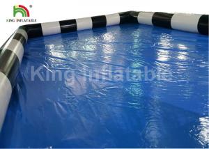  Commercial Blue Inflatable Swimming Pool For Adults Fun With CE Blower Manufactures