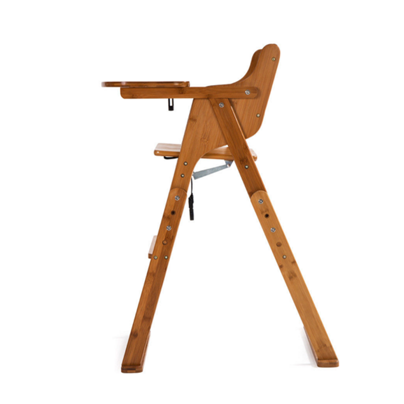 3 Gear Adjustable Height Foldable Baby Toddler Booster Seat for Highchair and Bamboo