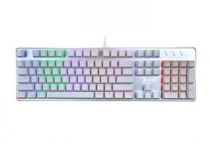 China Durable Brown Switch Mechanical Keyboard Backlit , Led Gaming Keyboard Rainbow on sale