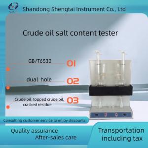 China SH6532A Crude Oil Topped Crude Oil Cracking Residue Oil Salt Content Tester Dual Hole on sale