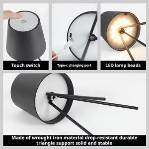 Three Legged Desktop Led Table Lamp 3000k/4500k/6000k Rechargeable