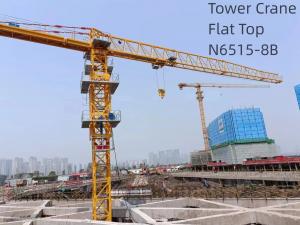 China 8T Small Tower Cranes Flat Top N6515-8B 65m Jib Length on sale