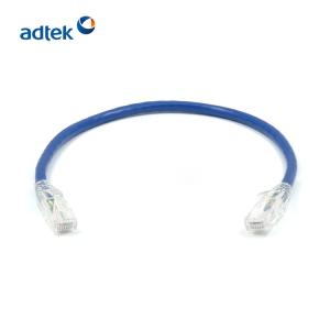 China Blue CAT5E Ethernet Network Cable , 24AWG UTP Cable Patch Cord on sale