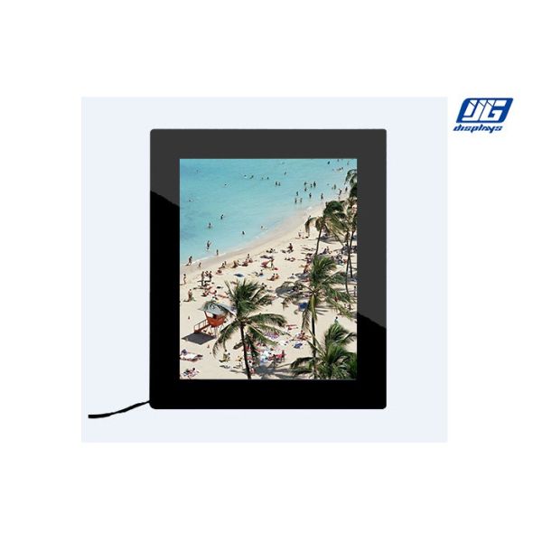 2000lux LED Menu Light Box , CRS Hanging Or Desktop Single Side Crystal Light Box Stand