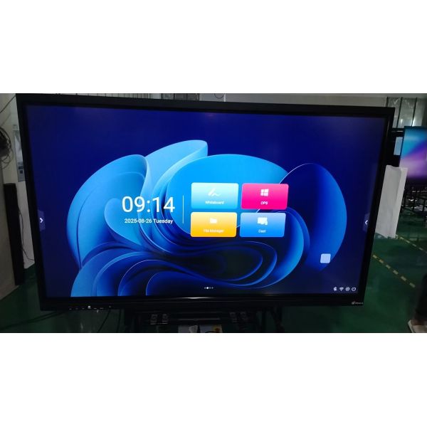 IBoard Factory Wholesale Interactive Touch Screen Monitor 2mm Accuracy 15W*2 Or 20W*2 Speakers And Wireless Screen Projection Interactive Whiteboard