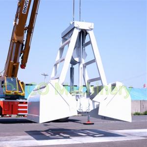 China 12 m³Radio Remote Control Cargo Clamshell Crane Grab Bucket on sale