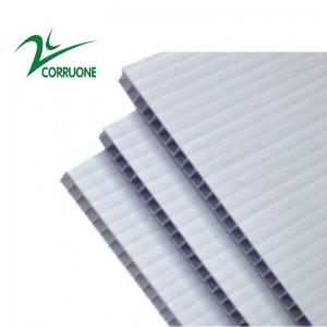 China 10mm 12mm White Corflute Sheets Correx Floor Protection Sheets on sale