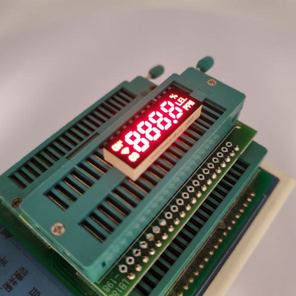 Red 4 Digit 7 Segment LED Display side view