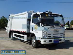  700P 10000L ISUZU Garbage Truck Trash Collection Truck With Hydraulic Hoist Manufactures