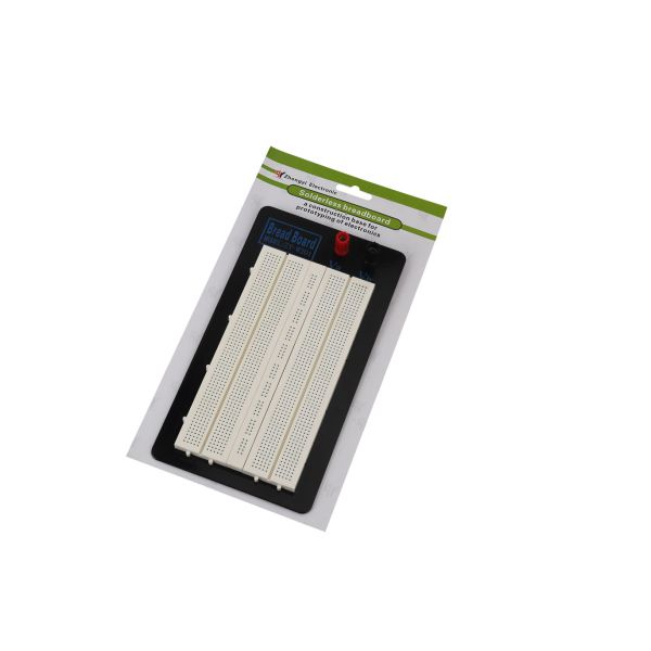 17.5 * 6.6 * 0.85cm Round Holes Circuit Board Breadboard With 2 Binding Posts