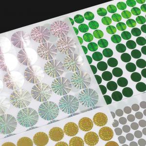 China Adhesive Label PVC Hologram Vinyl Sticker Anti Counterfeiting on sale