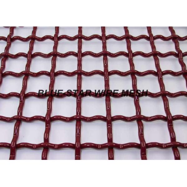 Oil Paint Heavy Duty Metal Screen Mesh , High Tensile Wire Mesh For Vibrating Screen