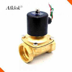  2W-500-50 Direct Acting 2 inch 24vdc Water Brass Solenoid Valve Manufactures