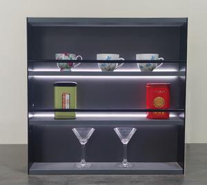 China Custom Modern Kitchen Modular Open Shelf Unit For Home Kitchen Furniture on sale