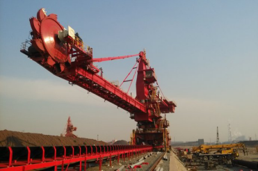 Cantilever Bucket Wheel Stacker Reclaimer Continuous Large Scale Portal Harbour Crane