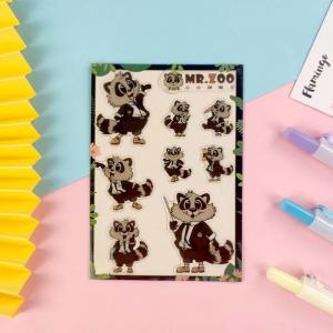 China CMYK Colour 3D Cartoon Stickers Neutral Hardness Plastic Custom Vinyl Stickers on sale