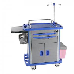 33in Crash Cart Emergency Medical Equipment Trolley Nursing ISO9001 Manufactures