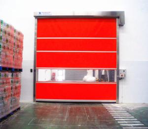 China Rapid Automatic Roll Up Door , Industrial High Speed Door For Warehouse on sale