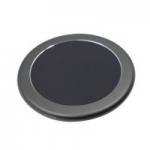 Round Shape Wireless Cell Phone Charger Aluminium Alloy Rubber Coated With QI