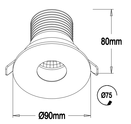 5W 240lm High effeciency fixed of Dali dimmable Led downlight with TUV&SAA certificate