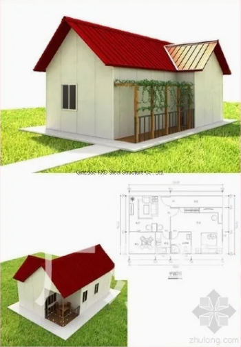 Multi Scenario Adaptation Prefabricated Light Steel Structure Garage Warehouse Temporary House