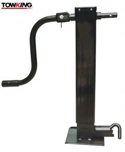 China 10000LB Heavy Duty Trailer Jack Side Pin With Handle 12.5 Travel Black Powder Coated on sale