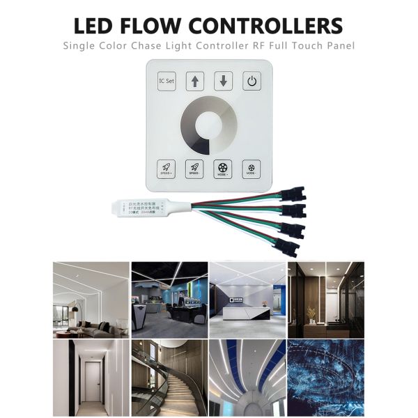 2048 Pixels Rf Wireless Remote LED Controller For White Flowing Light Strip
