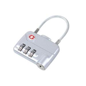 Buy cheap Cable zinc alloy TSA travel lock& Fashion Design silver Tsa Luggage Lock& 80g from wholesalers