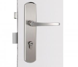 China 304 Stainless Steel Door Lock Mortise Entry Lockset With Lever Handle on sale