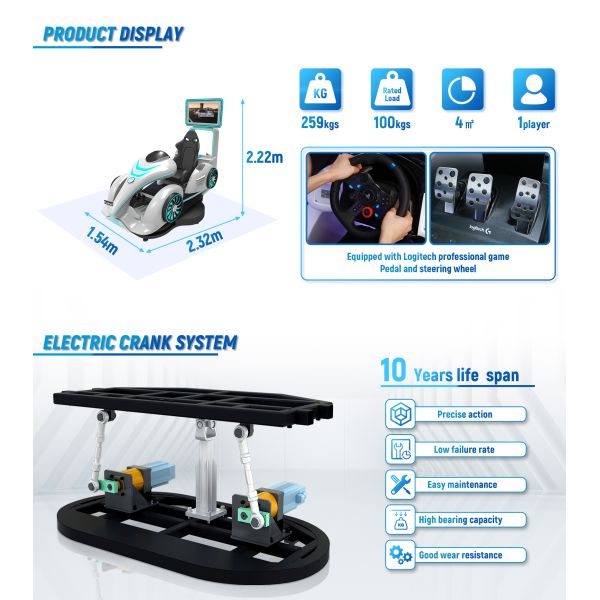 Shopping Mall Amusement Car Game Simulator VR Racing Karting