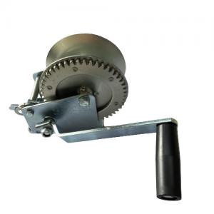 China 1400lbs Marine Trailer Winch Zinc Plated Hand Winch Corrosion Resistant on sale