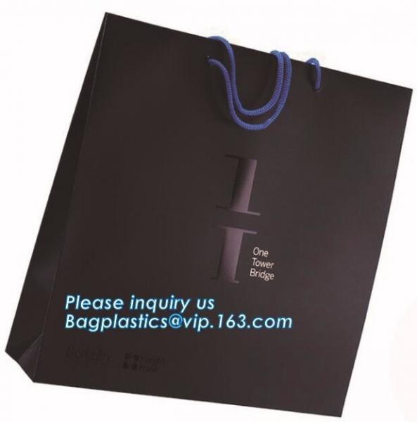 hot sale Cheap Custom Printed Luxury White Gift Carrier Rope Handle Paper Shopping Bag With Logo,Shopping Bag With Logo