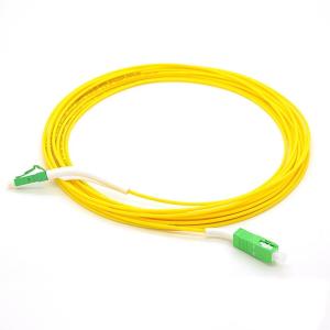 Buy cheap 9/125um Fiber Optical Patch Cord LC/APC To SC/APC 45 Degree Angle Boot OS2 from wholesalers