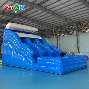 Inflatable Water Slide With Swimming Pool Factory Customized Commercial Giant