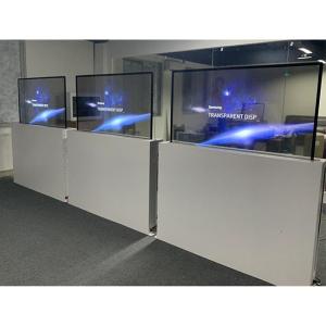 Lifting Transparent OLED Digital Signage Android Windows Transparent Touch
