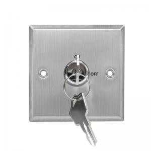China Access Control Dpdt Key Switch , Double Throw Double Pole Key Switch Screw Type on sale