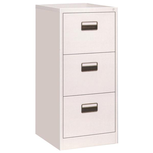 Quality High Sided 3 Drawers Metal Filing Cabinet For A4 / A5 Documents for sale