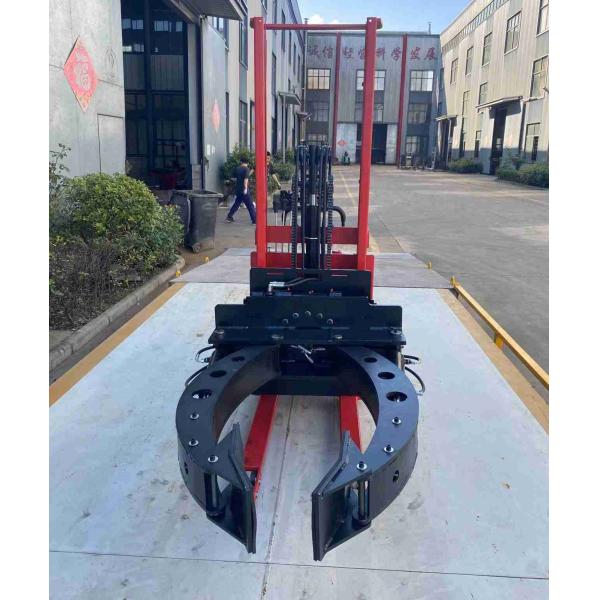 350kg 2 Meters Semi Electric Roll Stacker With Clamp With 2 Mast For Roll Handling