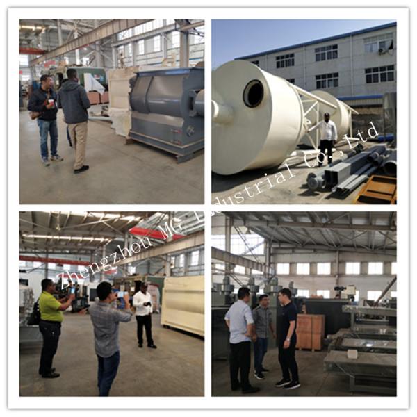 PLC Control Tile Adhesive Machine Production Line With Air Compressor System