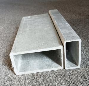  High Quality FRP Pipe Fiberglass Rectangle Tube Pultrusion Profiles Pultruded Square Tube Manufactures