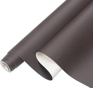  Artificial PVC Leather Sheet Abrasion Resistant Grey Faux Leather Fabric For Upholstery Manufactures