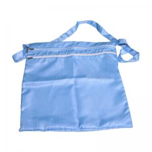  Three Layers Ziplock Blue Anti-static Lint Free Anti Static ESD Polyester Cleanroom Bag With Zipper Manufactures