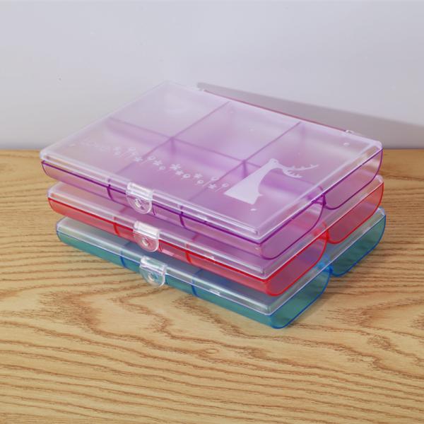 Clear Plastic Storage Boxes With Adjustable Compartments 6 Lid