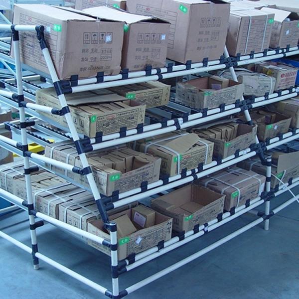 Anti Corrosion Carton Flow Rack 4 Levels Industrial Warehouse Flow Racks