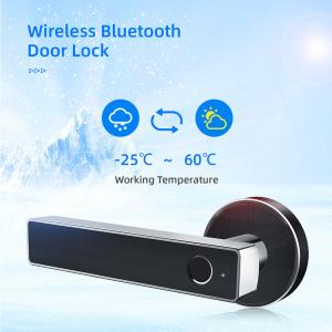  Safety Locks Wireless Bluetooth Remote Control WiFi Fingerprint Electronic Door Handle Lever Lock Manufactures