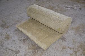  Fire Resistant Rockwool Insulation Blanket , Furnaces Rock Wool Roll Manufactures