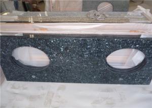  Durable Blue Pearl Granite Vanity Top , Prefab Granite Vanity Countertops With Oval Sink Manufactures